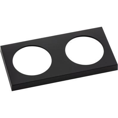 Berker Integro Pure Rahmen 2fach schwarz matt ()