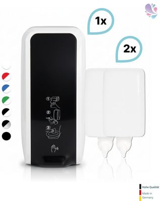 SET: Manueller Spender für Toilettensitzreinigung Blanc Cosmos versch. Farben+2x 1-Li