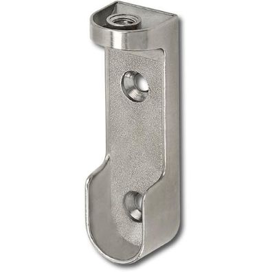 Italiana ferramenta Schrankrohrlager Oval 6 für Schrankrohr 30x15mm Zink vernickelt