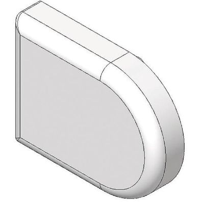 blum CLIP top Topfabdeckung-Glastürscharnier D-Form Kunststoff verchromt