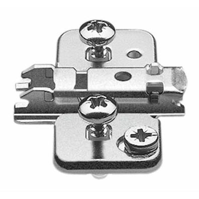 blum CLIP Exzenter Kreuzmontageplatte Zwillingsanschlag Stahl Expando D: 0mm