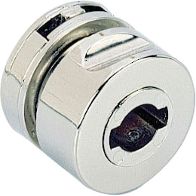 Hettich Prestige 2000 Zylinder-Glastürschloss Typ 321 Stahl vernickelt hochgl