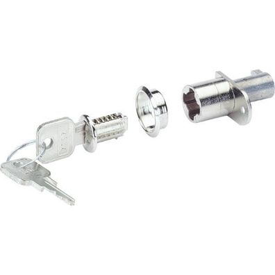 Hettich Prestige 2000 Zentralverschluss Z23 ø18 Zinkdruckguss vernickelt