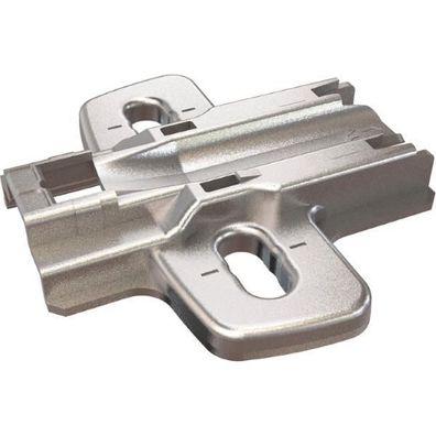 Hettich Kreuzmontageplatte mit Langloch Schrauben Distanz 3mm