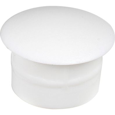 KU-FA Abdeckkappe für Blindlöcher Außen-ø 15 Schaft-ø 13 Kunststoff weiß RAL 9010