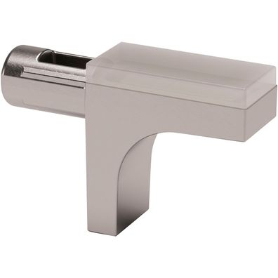 Italiana ferramenta Glasbodenträger K-LINE steckbar 5mm Zamak vernickelt