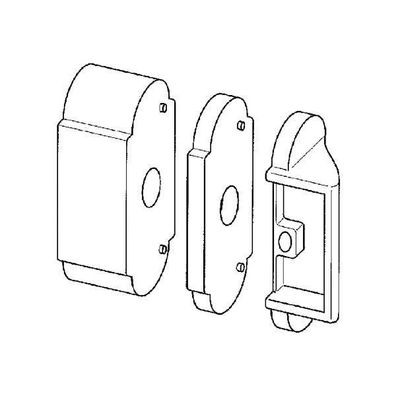Maco #40377 Rustico Unterlage für Komfort-Ladenhalter Stärke 20mm schwarz ()