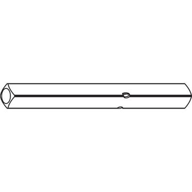 Ogro Drückerstift PR 114 Vierkant 8mm 143mm Stahl verzinkt