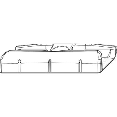 Maco #34934 Schließteil Falzluft 12 glatt Eurofalz 24mm 13V silber (34934)