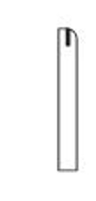 Standardgraph Holzlineal mit Stahleinlage 40 cm, aus Buchenholz, unlackiert
