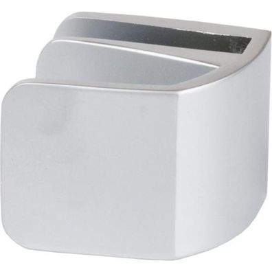 Siso Glastürgriff Square Glas 4-6mm 32,5x26mm Zink verchromt matt