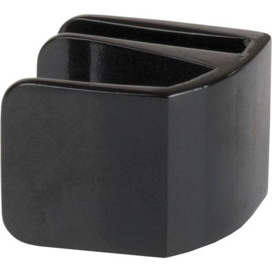 Siso Glastürgriff Square Glas 4-6mm 32,5x26mm Zink schwarz