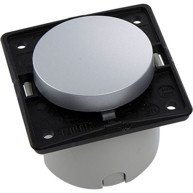 Berker Integro Ausschalter vorkonfektioniert chrom matt lackiert ohne Rahmen ()