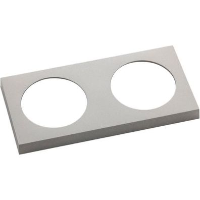 Berker Integro Pure Rahmen 2fach Edelstahl Effekt lackiert ()