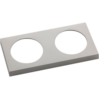 Berker Integro Pure Rahmen 2fach Edelstahl Effekt lackiert