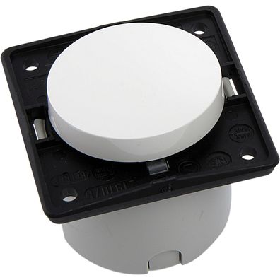 Berker Integro Ausschalter vorkonfektioniert polarweiß glänzend ohne Rahmen ()