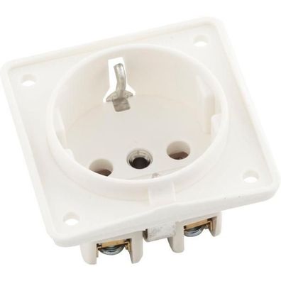 Berker Integro Schuko-Steckdose polarweiß matt