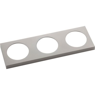 Berker Integro Pure Rahmen 3fach Edelstahl Effekt lackiert ()