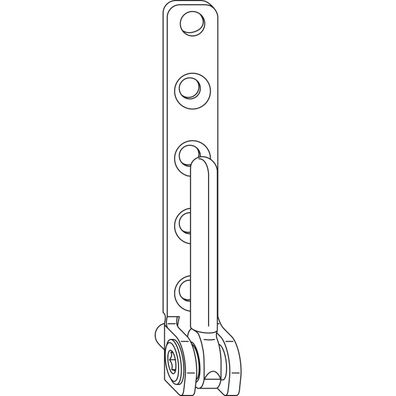 Winkhaus Ecklager EL.K.6-3-16 symmetrisch 100 kg silber