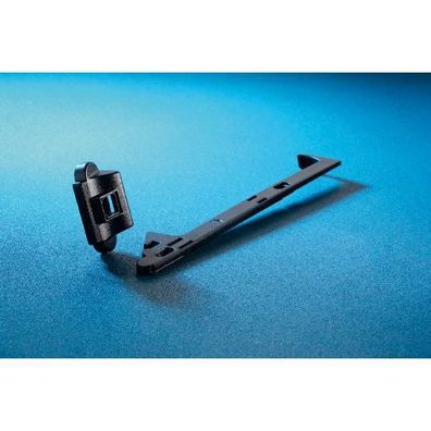 Maco #14348 Rustico Komfort-Ladenhalter für Fenster selbstarretierend links schwarz