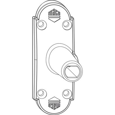 Maco #209478 Rustico Ladenhaltekonsole BLR 35x55 für Größe L165 schwarz