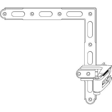 Maco #14232 Rustico Ladenwinkelband BLR gekröpft Größe 3 verstellbar schwarz ()