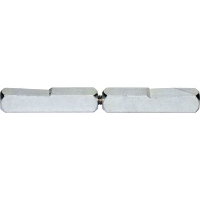 BKS Drückerstift geteilt 78430 Länge innen 60mm Länge außen 65mm Vierkant 9mm Stahl