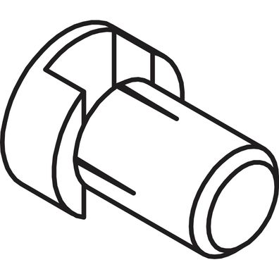 Roto Entwässerungsröhrchen Durchmesser 10mm Länge 14mm Kunststoff schwarz