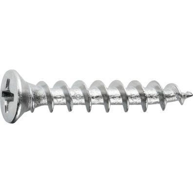 SFS intec SPT/33 Reparaturschraube 4.8x38 PH 2 Stahl GS silber f. Kunststoffprofile