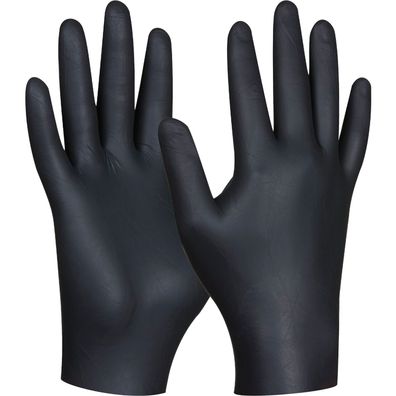 Gebol Einweghandschuhe Black Nitril ungepudert Größe L-80 Stück (80Stk)
