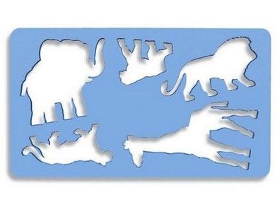 KOH Schablone - Tiermalschablone IV - Löwe , 12 cm x 21 cm