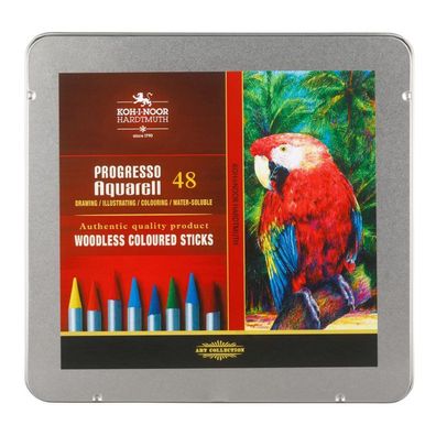 KOH Progresso Aquarell Vollminenstifte 48er Set