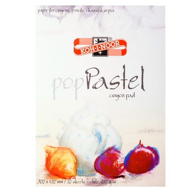 KOH Pastell- Malblock A3 Block - 20 Blatt weiß , 220 g/m²