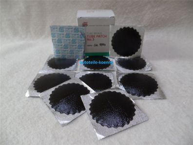 10x Schlauchflicken 3 Ø 54 MM Schwarzrand Rema TIP TOP Schlauchreparatur