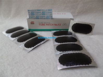 10x Schlauchflicken F2 50x25 MM Schwarzrand Rema TIP TOP