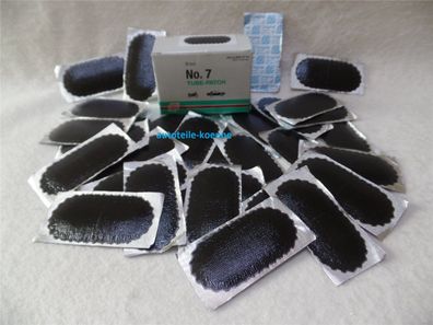 30x Schlauchflicken 7 Größe 74x37 MM Schwarzrand Fahrrad Rema TIP TOP
