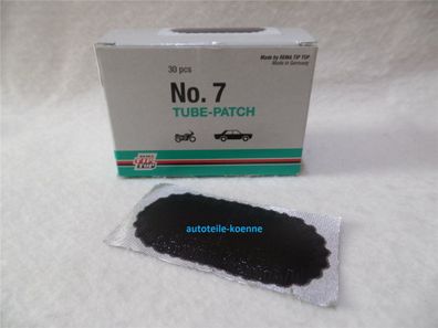 1x Schlauchflicken 7 Größe 74x37 MM Schwarzrand Rema TIP TOP Schlauchreparatur
