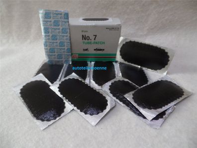 10x Schlauchflicken 7 Größe 74x37 MM Schwarzrand Rema TIP TOP Schlauchreparatur