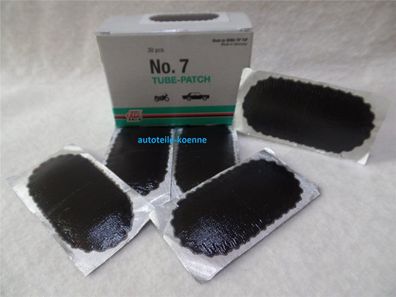 5x Schlauchflicken 7 Größe 74x37 MM Schwarzrand Rema TIP TOP Schlauchreparatur