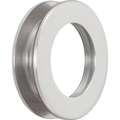 KWS Schiebetürmuschelpaar 5255 mit Griffloch ø 65mm Aluminium silber eloxiert ()