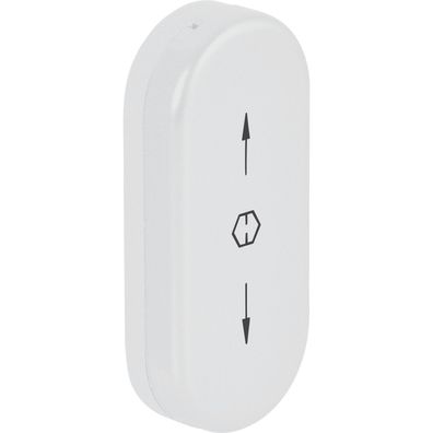 Hoppe Fenster-Griffloch-Verdeckrosette Aluminium weiß