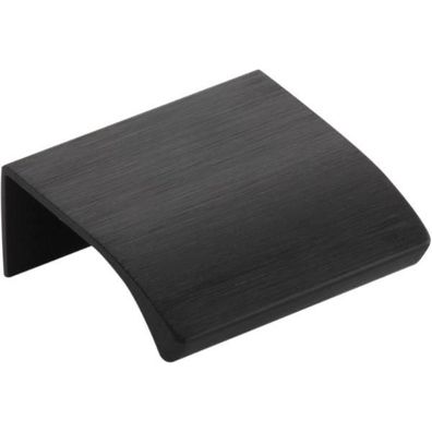 furnipart Griffleiste Edge Straight Lochabstand 20mm Länge 40mm Aluminium schwarz m