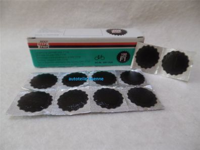 10x Ø25mm TIP TOP Schlauchflicken Schlauchreparatur Gummi Flicken Schwarzrand
