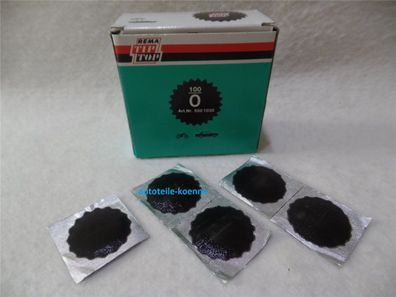 5x Ø 30mm TIP TOP Schlauchflicken Schlauchreparatur Gummi Flicken Schwarzrand