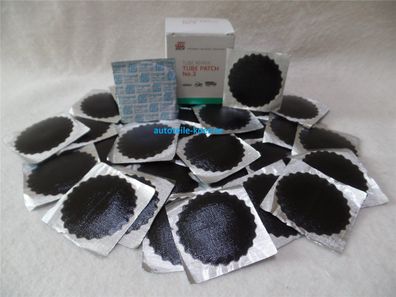 30x Ø 54mm TIP TOP Schlauchflicken Schlauchreparatur Gummi Flicken Schwarzrand