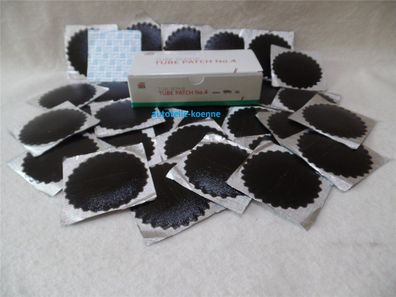 30x Ø 75mm TIP TOP Schlauchflicken Schlauchreparatur Gummi Flicken Schwarzrand