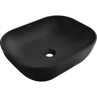 Mexen Rosa Aufsatzwaschbecken 50 x 40 cm, Schwarz matt - 21095085