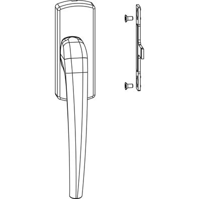 Maco #455688 SKB-Z Drehgriff für Aufsatzgetriebe rechts Aluminium bronze eloxiert