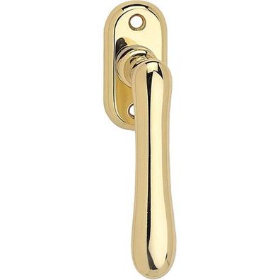 Marchesi Fenstergriff Elegant sichtbar geschraubt 32x65 Messing poliert