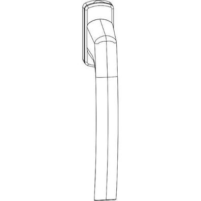 Maco #59045 SKB-S/SE/PAS Drehgriff ohne Vierkantstift Aluminium silber eloxiert